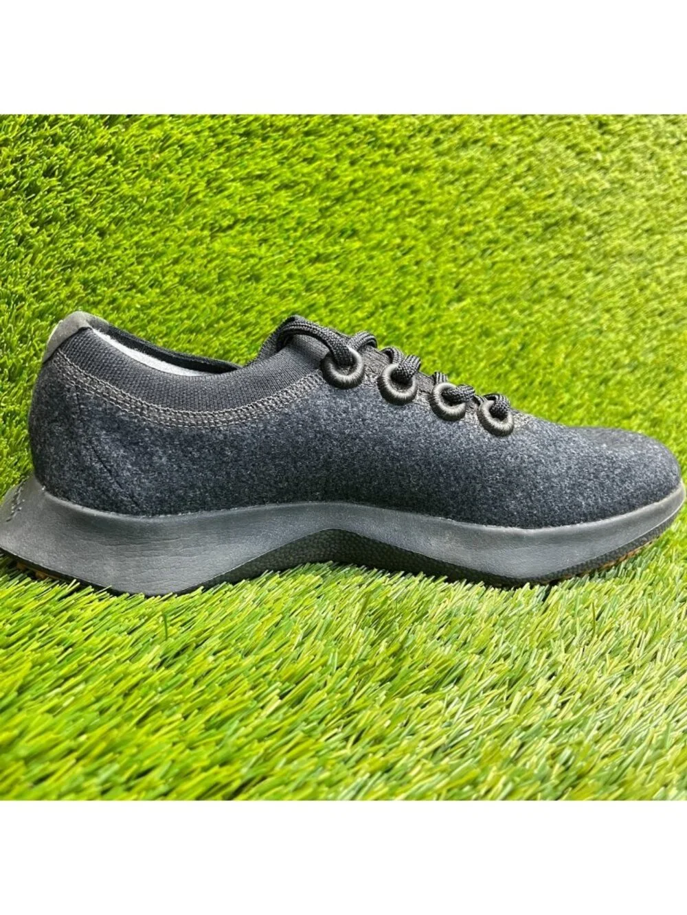 Allbirds Wool Dasher 2 Mens Size 10 Triple Black Athletic Running Shoes Sneakers